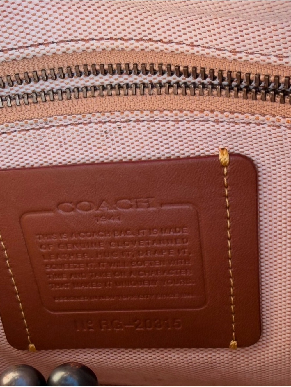 Coach 1941 Rogue 30 Pebbled Leather Satchel 38124 Saddle Brown Gunmetal - Picture 9 of 10